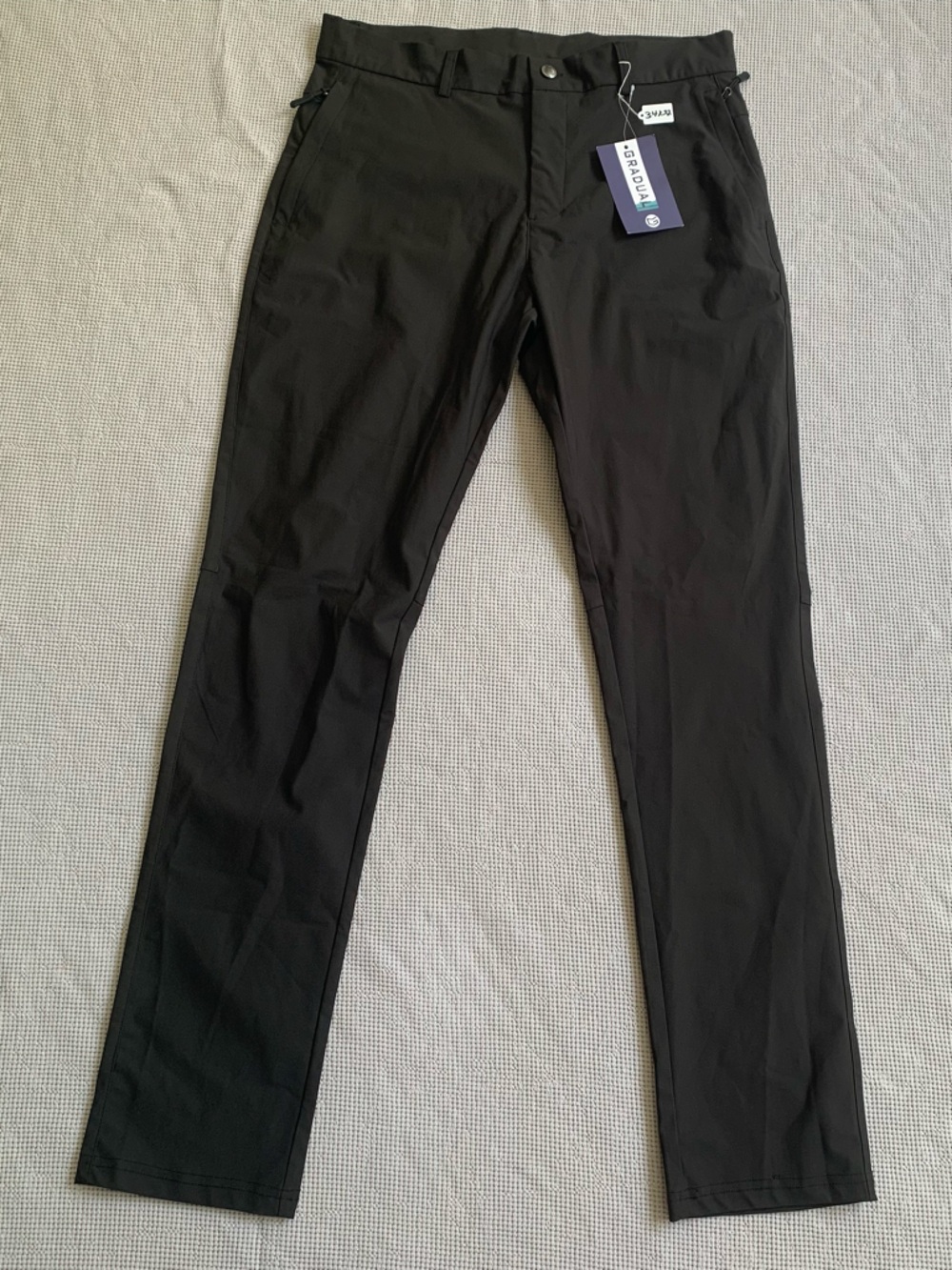 Gradual Men's Black Stretch Performance Pants 34x32 Athletic Sporty‎ NWT